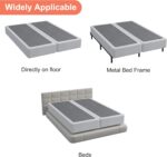 Split King Box Spring 5 Inch, Low Profile Heavy Duty Metal Mattress Box Spring King Size with Fabric Cover, Noise-Free, Quick Assembly - Image 5