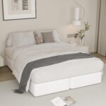 Split King Box Spring 5 Inch, Low Profile Heavy Duty Metal Mattress Box Spring King Size with Fabric Cover, Noise-Free, Quick Assembly - Image 9