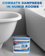 Vacplus Moisture Absorber Buckets 6 Pack – Large Capacity Dehumidifier and Humidity Absorber for Closet, Basement, Bathroom, RV, and Storage Areas, Unscented, 2 lbs, 7.5" x 4.7" x 6.6" - Image 4