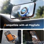 Magnetic 3 in 1 for iPhone 17 Pro Max Case, [Omni-Directional Protection] with 1x Screen Protector + 1x Camera Cover, [Seamless Work with Magsafe] Protective Case for iPhone 17 Pro Max Cosmic Orange - Image 6