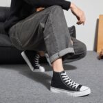 yageyan Men’s High Top Canvas Sneakers Fashion Lace up Walking Shoes Casual Classic - Image 6