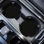 Car Cup Coaster, 4PCS Universal Auto Non-Slip Cup Holder Embedded in Ornaments Silicone Coaster, Car Interior Accessories Sets, Black - Image 8