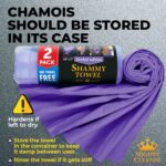 Premium 2pk +1 Free Shammy Cloth for Car Drying - 26"x17" - Super Absorbent Chamois Towel for Car - Scratch-Free, Reusable & Soft - Image 8