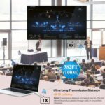 Wireless HDMI Transmitter and 2 Receiver 382FT/100M, 2.4G+5G Plug & Play Wireless HDMI Extender Kit 4K Decode for Streaming Video and Audio to Monitor from Laptop/PC/TV Box/Projector - Image 6