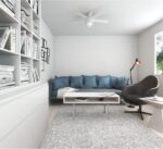 Hunter 46 inch Indoor Ceiling Fan with LED Light - White Ceiling Fan with Pull Chain, For Bedroom, Living Room, or Kitchen, Low Profile Mount, No Remote, 5 Blades - Anslee 59269, Fresh White - Image 5