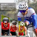 Polarized Sport Sunglasses for Men and Women, Lightweight TR90 Sun Glasses with UV Protection for Cycling Running - Image 4