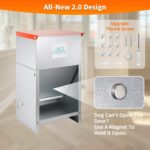 Dog Feeder - Galvanized Metal Pet Food Station for Indoor & Outdoor Use - Automatic Gravity-Fed Dispenser Suitable for Small, Medium, and Large Dog Breeds - Capacity: 25 Pounds of Dry Kibble - Image 8