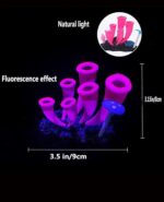 4 Pieces Aquarium Fish Tank Decorations with Glowing Effect, Silicone Glow Artificial Ornament Coral Reef Plants for Aquarium Decoration Small and Large Fish Bowl Decor Accessories - Image 8