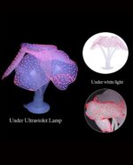 4 Pieces Aquarium Fish Tank Decorations with Glowing Effect, Silicone Glow Artificial Ornament Coral Reef Plants for Aquarium Decoration Small and Large Fish Bowl Decor Accessories - Image 9