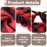 Bandanas for Dogs, 2Pcs Triangle Dog Bandanas Adjustable Reusable Puppy Bandana Apparel Handkerchief Accessories for Large Medium Dogs Puppies Pets - Image 4