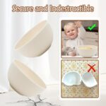 36pcs Reusable Wheat Straw Dinnerware Sets,Unbreakable Dinnerware Cups Plates and Bowls Sets,Durable Kitchenware Dishes Set for Home, Office, Travel,Picnic - Image 4