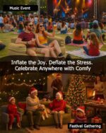 Portable Inflatable Couch for Camping with Built-in Pump Durable Inflatable Furniture Luxury Blow Up Couch Stylish Outdoor Air Sofa Perfect for Backyard Beach Music Festival Party - Image 8