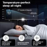 Silvery Restcool™ Silver Infused Bed Sheets Set - Award-Winning Self-Cooling Fabric for Hot Sleepers with Self-Cleaning Silvery Technology™ - Ultra Soft Luxury Bedding Set (Split King) - Image 5