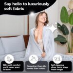 Silvery Restcool™ Silver Infused Bed Sheets Set - Award-Winning Self-Cooling Fabric for Hot Sleepers with Self-Cleaning Silvery Technology™ - Ultra Soft Luxury Bedding Set (Split King) - Image 6