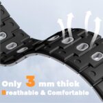 Bands Compatible with Apple Watch Ultra 3 Band, Wide Soft Rugged Sport Straps for iWatch Bands 49mm(Ultra3), 46mm(Series 11 10), 45mm(9/8/7), 44mm(SE3/SE2/SE/6/5/4), 42mm(3/2/1),Black/Gray - Image 6