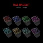 RedThunder One Handed Gaming Keyboard RGB Backlit 35 Keys Portable Mini Gaming Keypad Ergonomic Game Controller for PC Gamer - Image 3