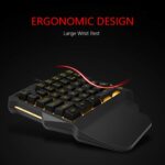 RedThunder One Handed Gaming Keyboard RGB Backlit 35 Keys Portable Mini Gaming Keypad Ergonomic Game Controller for PC Gamer - Image 8