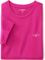Lands' End Women's Relaxed American-Grown Supima Cotton Crew Neck T-Shirt - Image 7