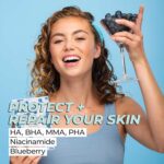 Vitamasques Niacinamide Blueberry Face Sheet Mask 7 Pack - Pore Purifying Korean Skin Care Sheet Face Mask Improves Uneven Skin Tone & Reduces Blemishes - Image 4