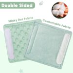 GFU Car Seat Strap Pads for Baby, Soft Shoulder Pads for Comfort, Reversible Seatbelt Covers for Kids, Perfect for Baby Car Seat, Stroller, Swing, High Chair, Size: 6.5 x 6.5 inch, Green - Image 5
