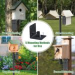 Bird Feeder Pole - 48" Outdoor Decor, Premium Metal, Rust-Resistant, Sturdy & Weatherproof, Easy Installation for Garden, Lawn, Field - Image 3