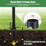 Bird Feeder Pole - 48" Outdoor Decor, Premium Metal, Rust-Resistant, Sturdy & Weatherproof, Easy Installation for Garden, Lawn, Field - Image 7