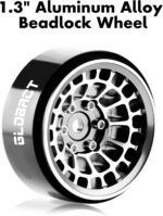 GLOBACT 1.3" Wheels Tires Set Offset -3.75mm Beadlock Wheels for Axial SCX24 AX24 TRX4M Upgrade 1/18 1/24 RC Crawler Parts (Black) - Image 8