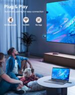 Wireless HDMI Transmitter and Receiver, Plug & Play Portable Wireless HD Extender HDMI Kit with LED Screen, Support 4K 2.4/5G 165Ft, for Laptop/PC/TV Box/Camera/Projector - Image 4