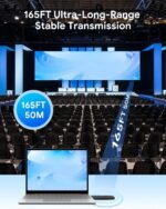 Wireless HDMI Transmitter and Receiver, Plug & Play Portable Wireless HD Extender HDMI Kit with LED Screen, Support 4K 2.4/5G 165Ft, for Laptop/PC/TV Box/Camera/Projector - Image 5