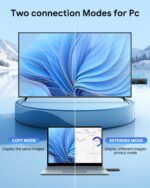 Wireless HDMI Transmitter and Receiver, Plug & Play Portable Wireless HD Extender HDMI Kit with LED Screen, Support 4K 2.4/5G 165Ft, for Laptop/PC/TV Box/Camera/Projector - Image 7