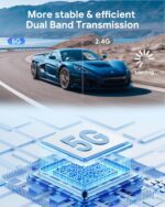 Wireless HDMI Transmitter and Receiver, Plug & Play Portable Wireless HD Extender HDMI Kit with LED Screen, Support 4K 2.4/5G 165Ft, for Laptop/PC/TV Box/Camera/Projector - Image 8