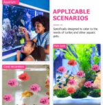 TINKSKY 10pcs Plastic Artificial Moving Floating Ornament Decorations for Aquarium Fish Tank (Random Color Pattern) - Image 7