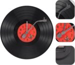 Musical Black Vinyl Record Wall Clock Battery Operated Music Room Decor Decoration Art Hanging Clocks- 11.81inch - Image 4