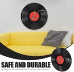 Musical Black Vinyl Record Wall Clock Battery Operated Music Room Decor Decoration Art Hanging Clocks- 11.81inch - Image 8