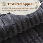 MYSKY HOME Couch Covers for 3-4 Cushion Sofa Pet Friendly, Couch Cover for Dogs, Sofa Covers for Pets Washable, Soft Non-Slip Sofa Slipcovers Furniture Protector Covers, Dark Grey, 27.6" x 82.7" - Image 3