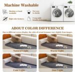 MYSKY HOME Couch Covers for 3-4 Cushion Sofa Pet Friendly, Couch Cover for Dogs, Sofa Covers for Pets Washable, Soft Non-Slip Sofa Slipcovers Furniture Protector Covers, Dark Grey, 27.6" x 82.7" - Image 8