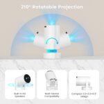 Mini Portable Projector with 4K Support, Bluetooth 5.4 WIFI6, 5watt Sound Base Speaker, 160 ANSI, Android 11, 210° Rotation , Auto Keystone Correction Video Projector HY300 ULTRA - Image 7