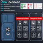 LeYi Cell Phone Case Cover Galaxy A15 5G and Screen Protector, Smartphone Case Galaxy A15 5G Cell Phone Accessories, Magnetic Stand, Shock Proof Funda para Smart A 15 5G, Blue - Image 3