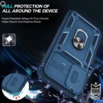 LeYi Cell Phone Case Cover Galaxy A15 5G and Screen Protector, Smartphone Case Galaxy A15 5G Cell Phone Accessories, Magnetic Stand, Shock Proof Funda para Smart A 15 5G, Blue - Image 8