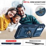 LeYi Cell Phone Case Cover Galaxy A15 5G and Screen Protector, Smartphone Case Galaxy A15 5G Cell Phone Accessories, Magnetic Stand, Shock Proof Funda para Smart A 15 5G, Blue - Image 9