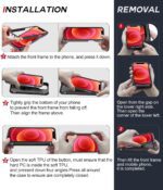 LeYi Cell Phone Case Cover Galaxy A15 5G and Screen Protector, Smartphone Case Galaxy A15 5G Cell Phone Accessories, Magnetic Stand, Shock Proof Funda para Smart A 15 5G, Blue - Image 10