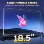 18.5 Inch Large Portable Monitor, 120Hz 1080P FHD IPS Portable Travel Second Screen Display for Laptop/Phone/Xbox PS4/5, 125% sRGB, Dual Speakers, VESA & Smart Cover - Image 4