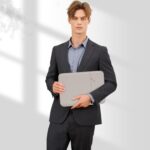 MOSISO Laptop Case 16 inch, 15-15.6 inch Laptop Sleeve Compatible with MacBook Pro 16 M4 M3 M2 M1, HP Acer Dell Lenovo ASUS Notebook, Polyester Vertical Computer Sleeve Bag with Pocket, Stone Gray - Image 8