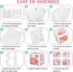 Amandir 135pcs Pink Baby Shower Decorations for Girl, Rose Gold Pink Balloons Garland Kit Baby Boxes with Letters (A-Z+Baby+Girl) for Baby Shower Birthday Gender Reveal Party Supplies - Image 5