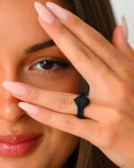 Rinfit Silicone Rings for Women - Pear Engagement Silicone Ring - Womens Rubber Wedding Bands - Patented Design - Image 5