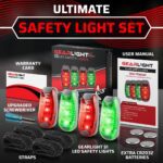 GearLight Rechargeable Bike Light, Bike Headlight and Tail Light Set, Powerful Front and Back Lights for Night Riding Safety, Night Riding Accessories, White Elephant Stocking Stuffer for Men - Image 3