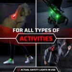 GearLight Rechargeable Bike Light, Bike Headlight and Tail Light Set, Powerful Front and Back Lights for Night Riding Safety, Night Riding Accessories, White Elephant Stocking Stuffer for Men - Image 8