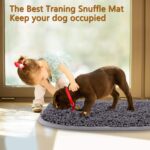 Snuffle Mat for Dogs, 20'' x 28'' Dog Sniffing Interactive Feeding Game Boredom, Puzzle Toys Encourages Natural Foraging Skills and Stress Relief Small/Medium/Large Dogs(20'' x 28'') - Image 5