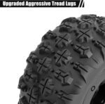 Beadlock Wheels and Tires Set(4pcs),12mm Inside Diameter 1/16 RC Beadlock Rims Hex Hubs Wheel Set Suitable for Wheels Such as SCY、MJX、WL, Etc 1/16 1/14 Scale RC Car Modification Accessories - Image 3