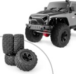 Beadlock Wheels and Tires Set(4pcs),12mm Inside Diameter 1/16 RC Beadlock Rims Hex Hubs Wheel Set Suitable for Wheels Such as SCY、MJX、WL, Etc 1/16 1/14 Scale RC Car Modification Accessories - Image 7